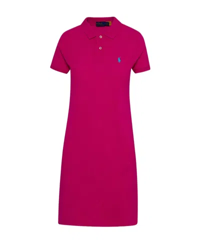 Polo Ralph Lauren Short Sleeve Dress In Red