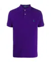 Shop Polo Ralph Lauren Short Sleeve Embroidered Logo Polo Shirt In Blue