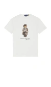 Polo Ralph Lauren White Polo Bear T-shirt Custom Slim-fit In White