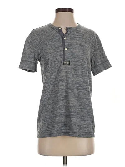 Pre-owned Polo Ralph Lauren Short Sleeve Henley Shirt In Gray