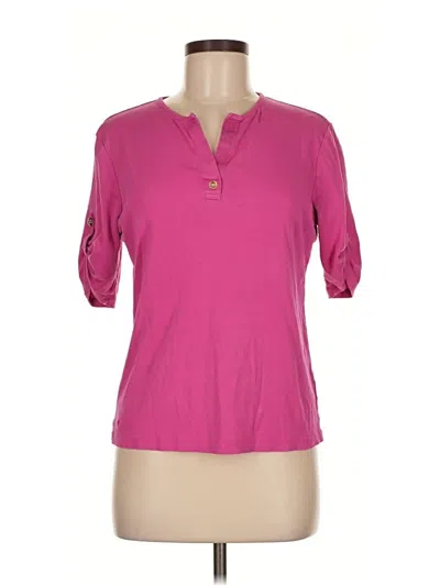 Pre-owned Polo Ralph Lauren Short Sleeve Henley Shirt In Pink