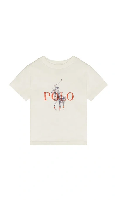 Polo Ralph Lauren Short Sleeve Jersey Knit Polo Player Graphic T-shirt In Neutral