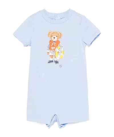 Polo Ralph Lauren Short Sleeve Jumpsuit In Blue