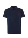 Polo Ralph Lauren Cotton Polo Shirt With Embroidered Logo In Blue