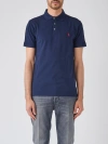 Polo Ralph Lauren Logo-embroidered Cotton-jersey Polo-shirt In Navy