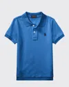 Polo Ralph Lauren Short-sleeve Logo Embroidery Polo Shirt In Blue