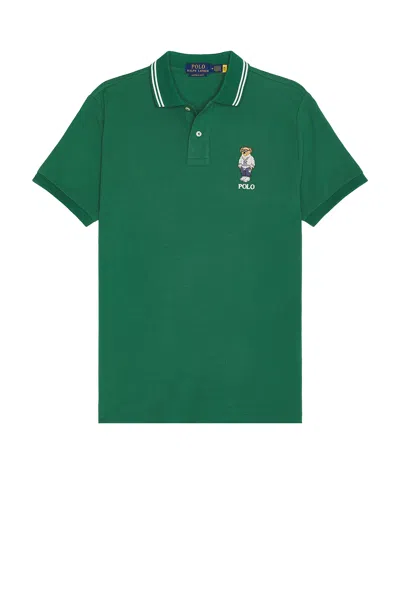 Polo Ralph Lauren Short Sleeve Novelty Bear Polo In Sp25 Antique Green Heritage Icons Bear