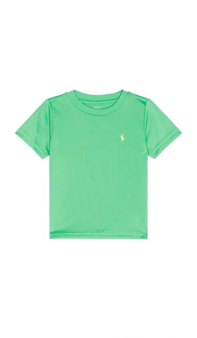 Polo Ralph Lauren Short Sleeve Performance Jersey Knit Crewneck T-shirt In Green