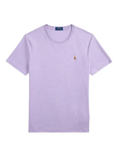 Polo Ralph Lauren Short-sleeve Pima Cotton T-shirt In Purple