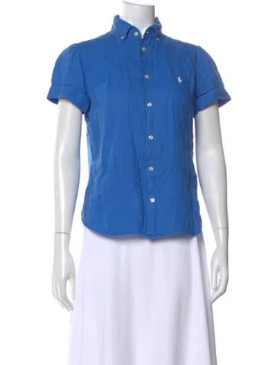 Pre-owned Polo Ralph Lauren Short Sleeve Polo In Blue