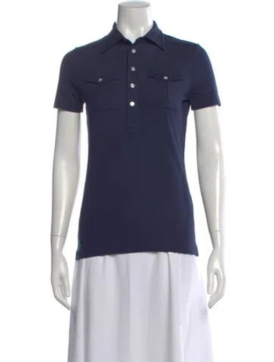 Pre-owned Polo Ralph Lauren Short Sleeve Polo In Blue