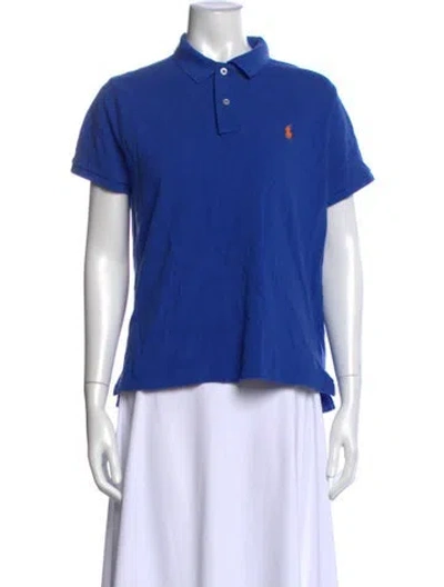 Pre-owned Polo Ralph Lauren Short Sleeve Polo In Blue