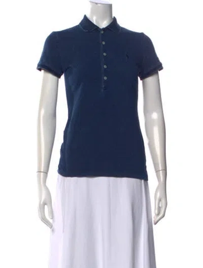 Pre-owned Polo Ralph Lauren Short Sleeve Polo In Blue