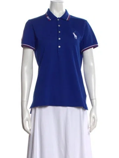 Pre-owned Polo Ralph Lauren Short Sleeve Polo In Blue