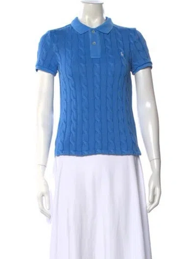 Pre-owned Polo Ralph Lauren Short Sleeve Polo In Blue