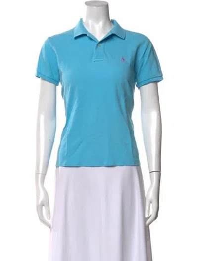 Pre-owned Polo Ralph Lauren Short Sleeve Polo In Blue
