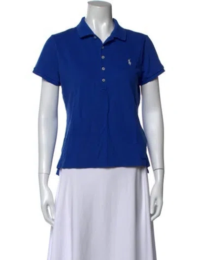 Pre-owned Polo Ralph Lauren Short Sleeve Polo In Blue