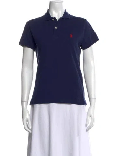 Pre-owned Polo Ralph Lauren Short Sleeve Polo In Blue