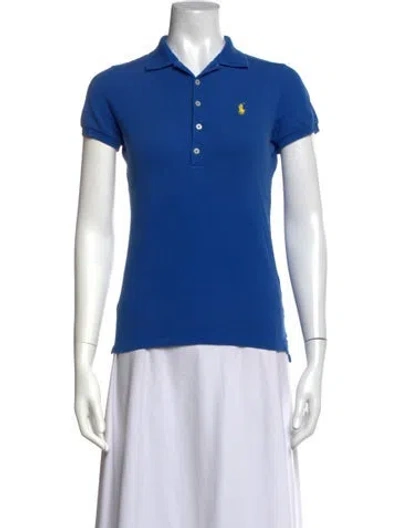 Pre-owned Polo Ralph Lauren Short Sleeve Polo In Blue