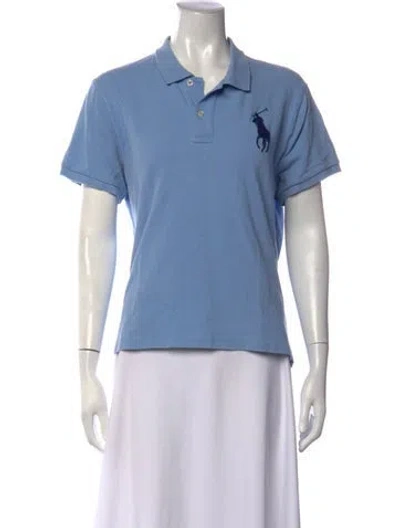Pre-owned Polo Ralph Lauren Short Sleeve Polo In Blue