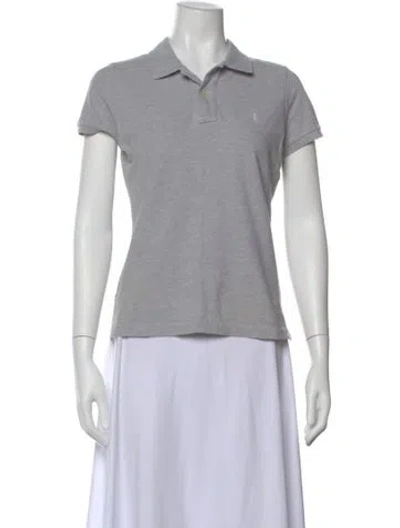 Pre-owned Polo Ralph Lauren Short Sleeve Polo In Gray