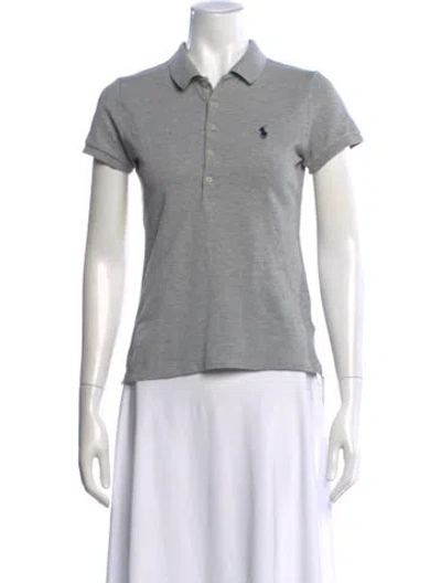 Pre-owned Polo Ralph Lauren Short Sleeve Polo In Gray