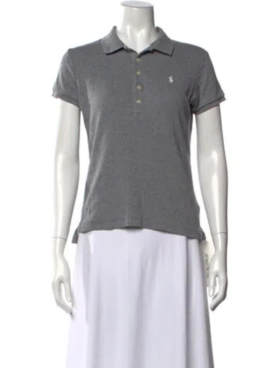 Pre-owned Polo Ralph Lauren Short Sleeve Polo In Gray