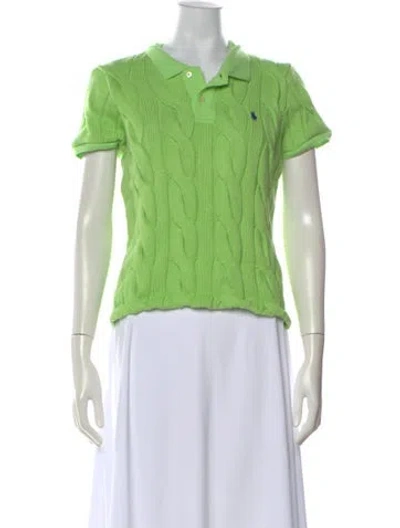 Pre-owned Polo Ralph Lauren Short Sleeve Polo In Green