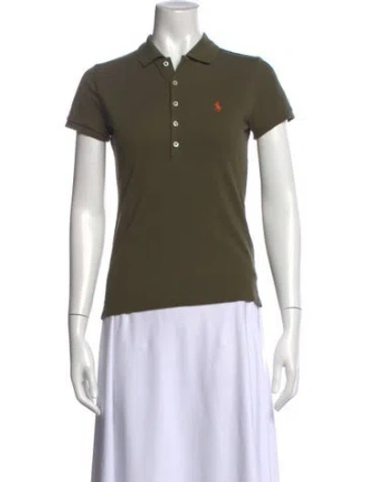 Pre-owned Polo Ralph Lauren Short Sleeve Polo In Green