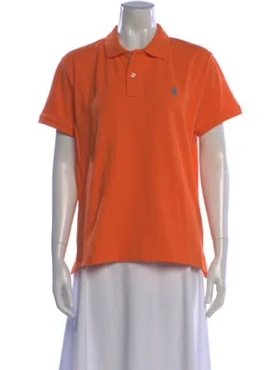 Pre-owned Polo Ralph Lauren Short Sleeve Polo In Orange