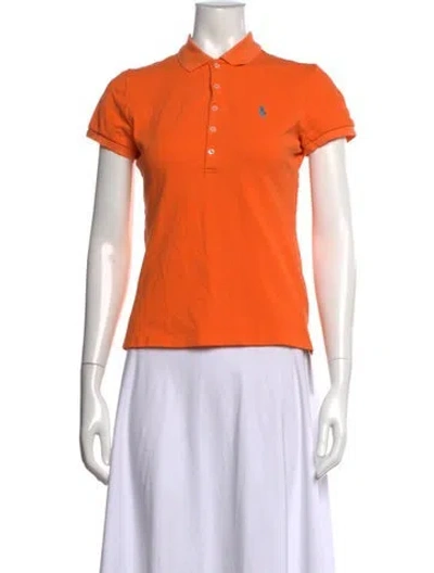 Pre-owned Polo Ralph Lauren Short Sleeve Polo In Orange