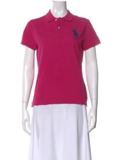 Pre-owned Polo Ralph Lauren Short Sleeve Polo In Pink
