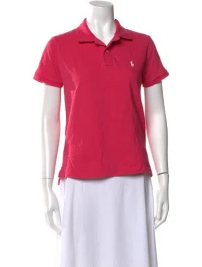 Pre-owned Polo Ralph Lauren Short Sleeve Polo In Pink