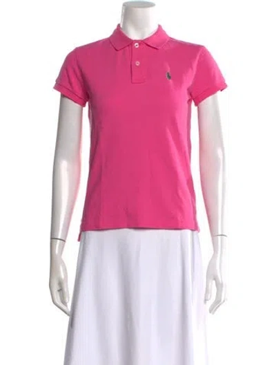 Pre-owned Polo Ralph Lauren Short Sleeve Polo In Pink
