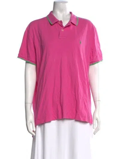 Pre-owned Polo Ralph Lauren Short Sleeve Polo In Pink