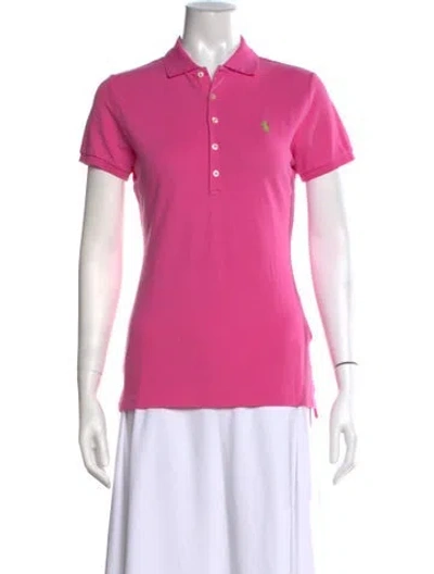 Pre-owned Polo Ralph Lauren Short Sleeve Polo In Pink