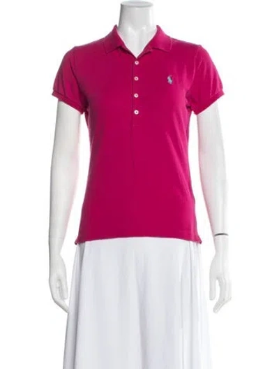 Pre-owned Polo Ralph Lauren Short Sleeve Polo In Pink