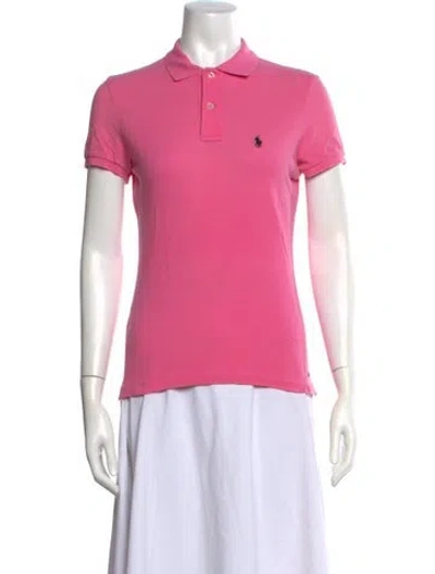 Pre-owned Polo Ralph Lauren Short Sleeve Polo In Pink
