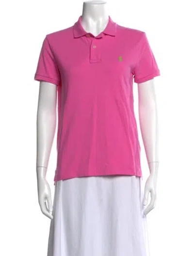 Pre-owned Polo Ralph Lauren Short Sleeve Polo In Pink