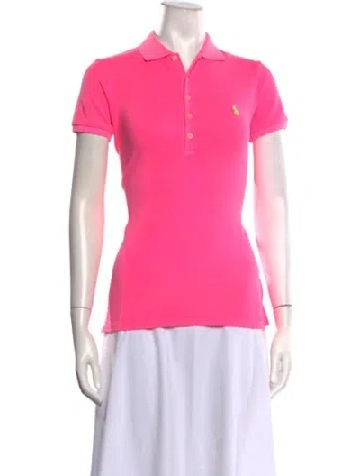 Pre-owned Polo Ralph Lauren Short Sleeve Polo In Pink