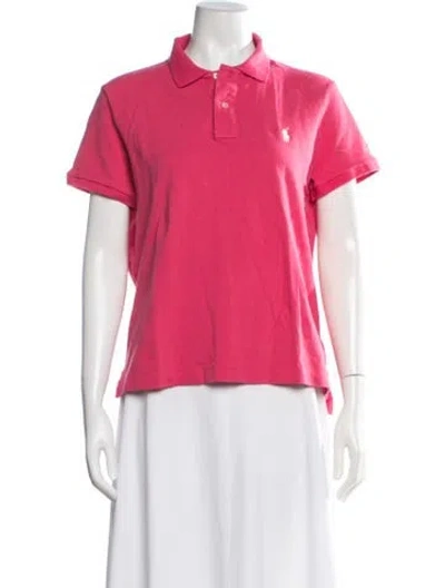 Pre-owned Polo Ralph Lauren Short Sleeve Polo In Pink