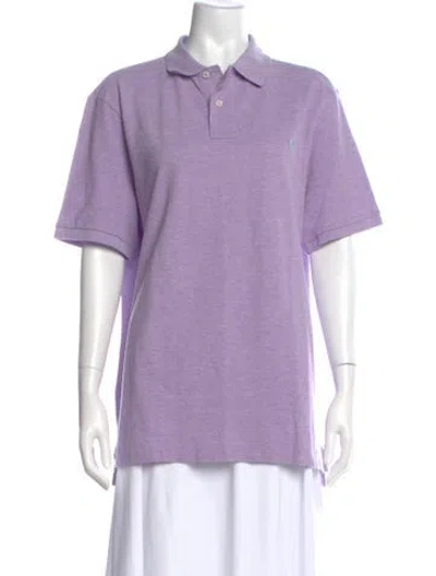 Pre-owned Polo Ralph Lauren Short Sleeve Polo In Purple
