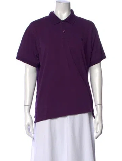Pre-owned Polo Ralph Lauren Short Sleeve Polo In Purple