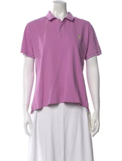 Pre-owned Polo Ralph Lauren Short Sleeve Polo In Purple