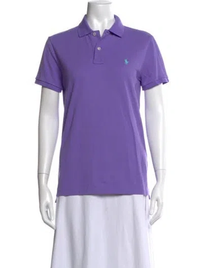 Pre-owned Polo Ralph Lauren Short Sleeve Polo In Purple