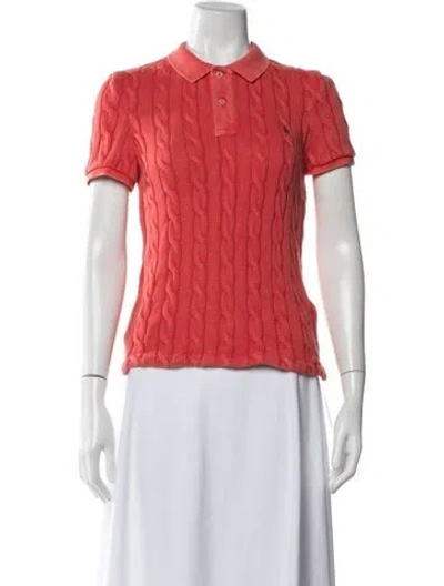 Pre-owned Polo Ralph Lauren Short Sleeve Polo In Red