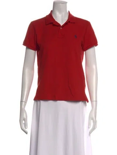 Pre-owned Polo Ralph Lauren Short Sleeve Polo In Red