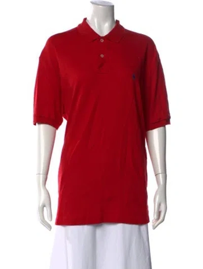Pre-owned Polo Ralph Lauren Short Sleeve Polo In Red