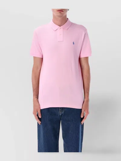 Polo Ralph Lauren Polo Shirt With Polo Collar And Short Sleeves In Pink