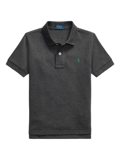 Polo Ralph Lauren Kids' Short-sleeve Polo Shirt In Gray
